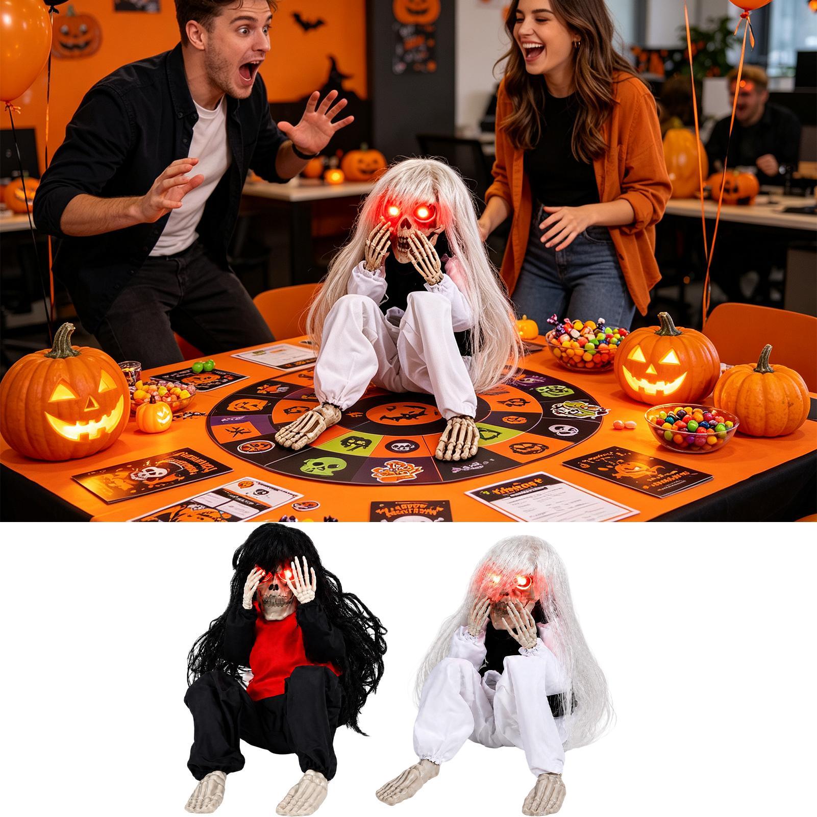 Halloween Skeleton Decoration - Cadılar Bayramı İskelet Süsleri Sesle Aktive