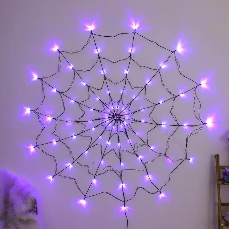 Spider Web Halloween Decoration - Cadılar Bayramı Örümcek Ağı Işık Zinciri