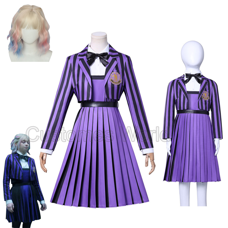Halloween Costume Kids - Nevermore Akademisi Üniforması Emma Myers Coplay