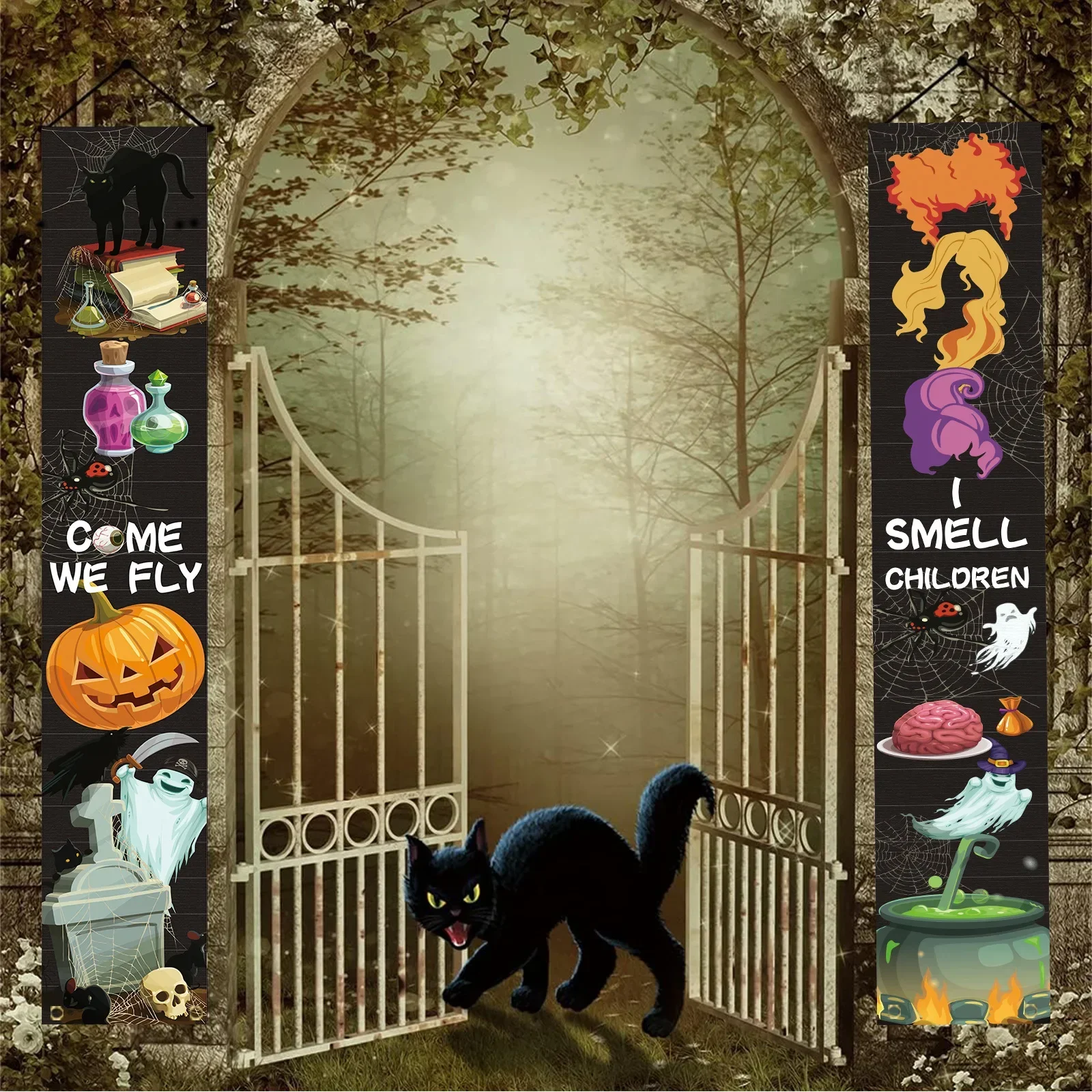 Spider Web Halloween Decoration - Cadılar bayramı Balkabağı Beyit Korku Örümcek