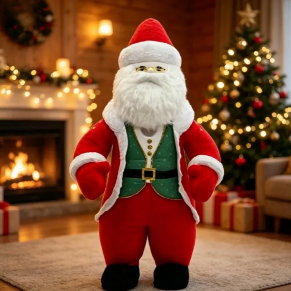 Halloween Costume Adult - Şişirilebilir Noel Baba Kostümü, Yetişkin Boyu,