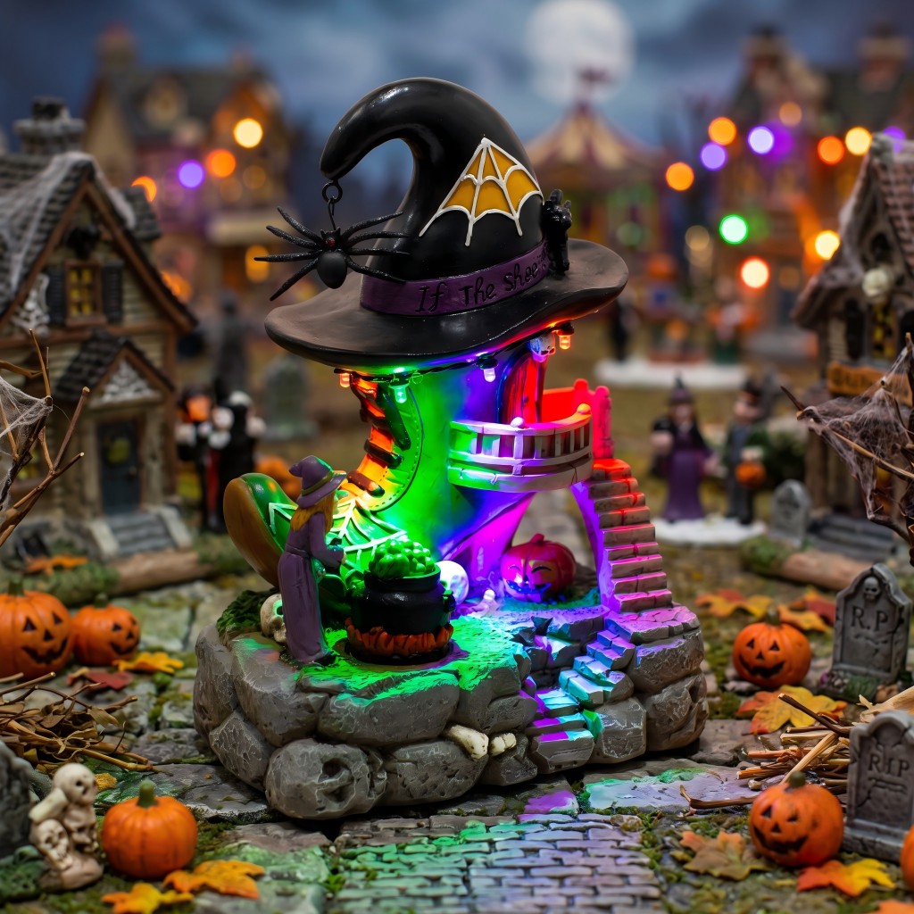 Cadılar Bayramı Köyü Cadı Ayak - Halloween Pumpkin Decor Led incelemesi ve fiyatı