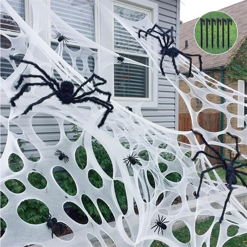 1x2m 1X4m 2x4m Sahte Örümcek A - Spider Web Halloween Decoration incelemesi ve fiyatı