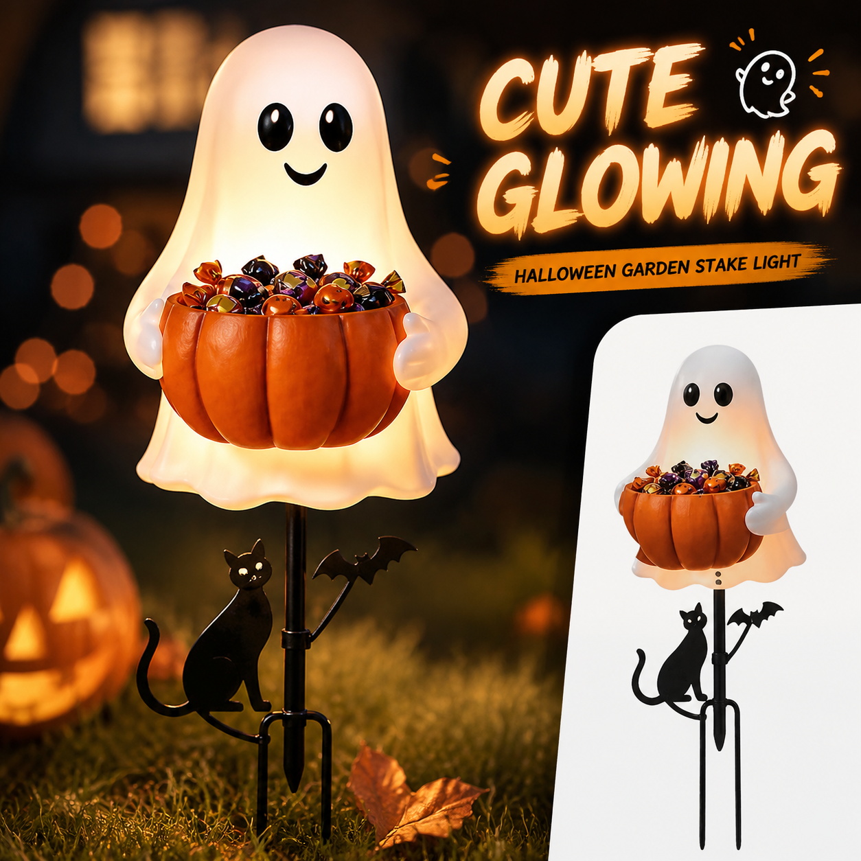 Cadılar Bayramı Hayalet Şekerl - Halloween Pumpkin Decor Led incelemesi ve fiyatı