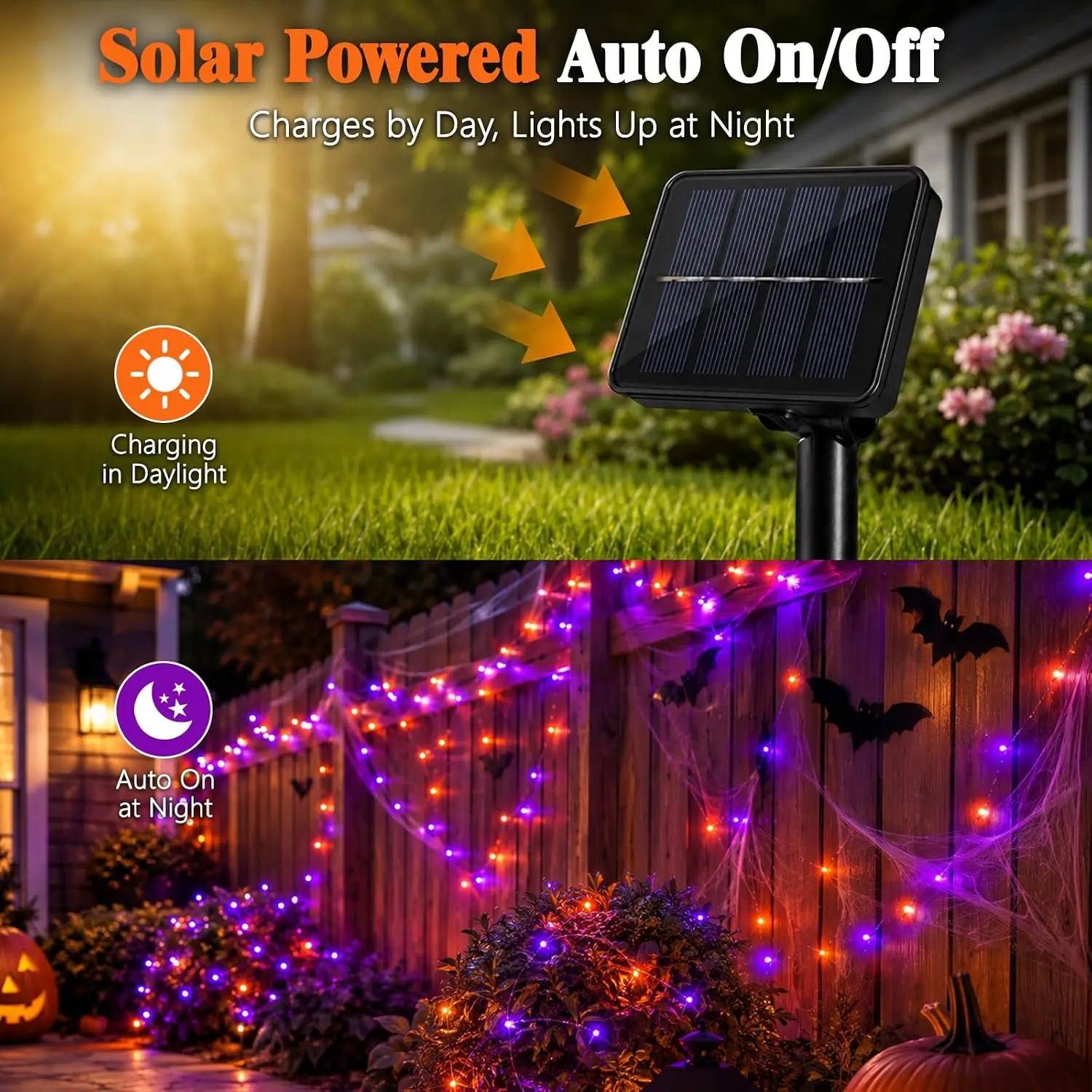 Cadılar Bayramı Temalı, Güneş  - Halloween Led String Lights Orange incelemesi ve fiyatı
