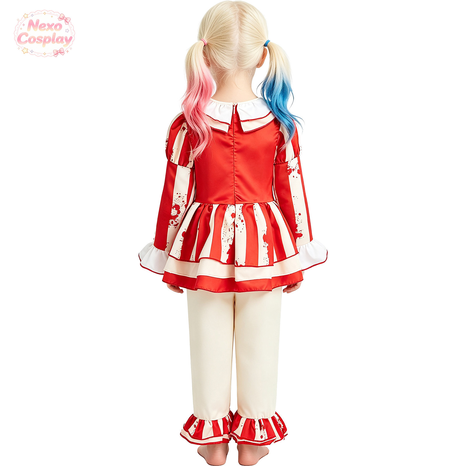 Çocuklar Kırmızı Beyaz Çizgili - Halloween Costume Kids incelemesi ve fiyatı