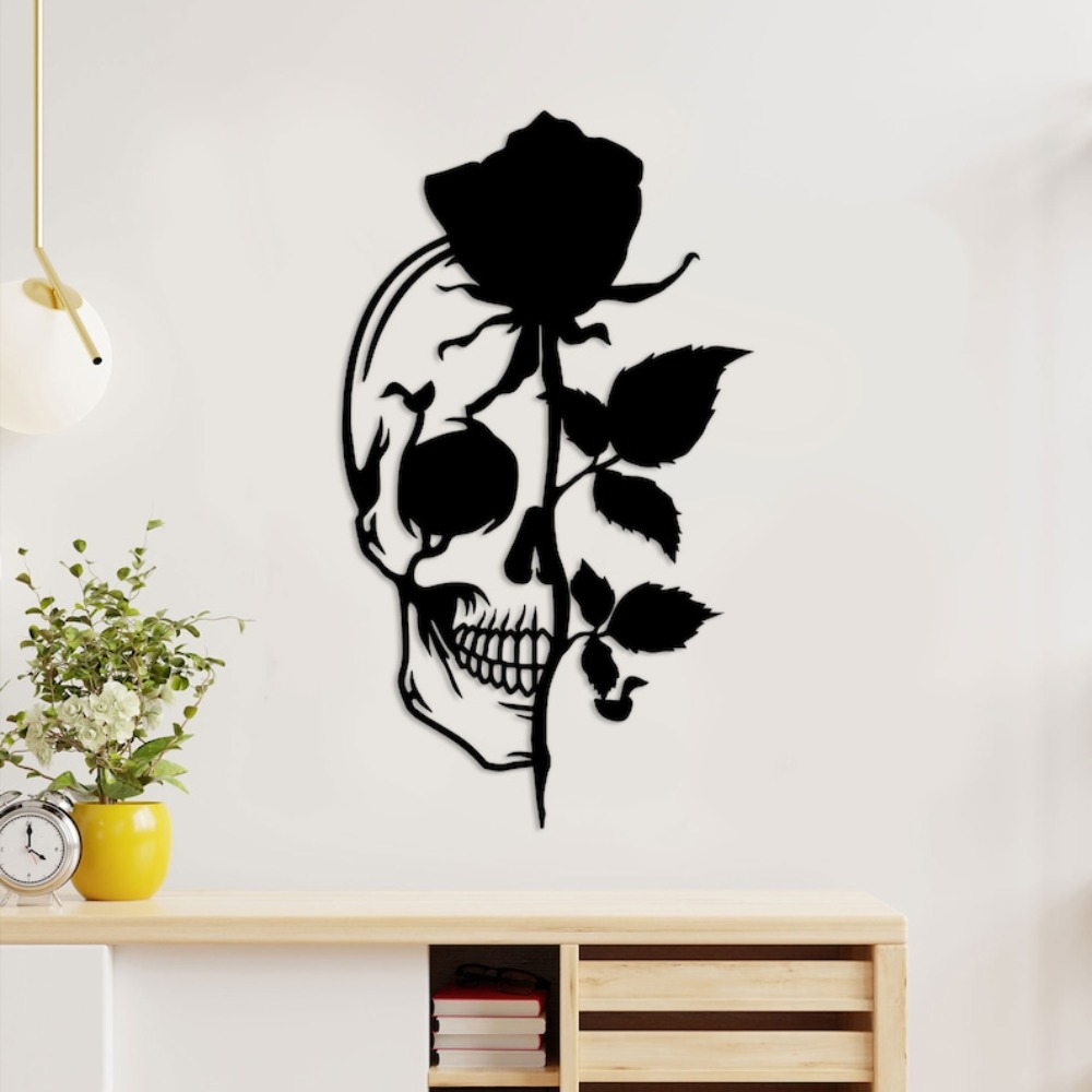 Gül Metal Duvar Sanatı ile Süs - Halloween Skeleton Decoration incelemesi ve fiyatı