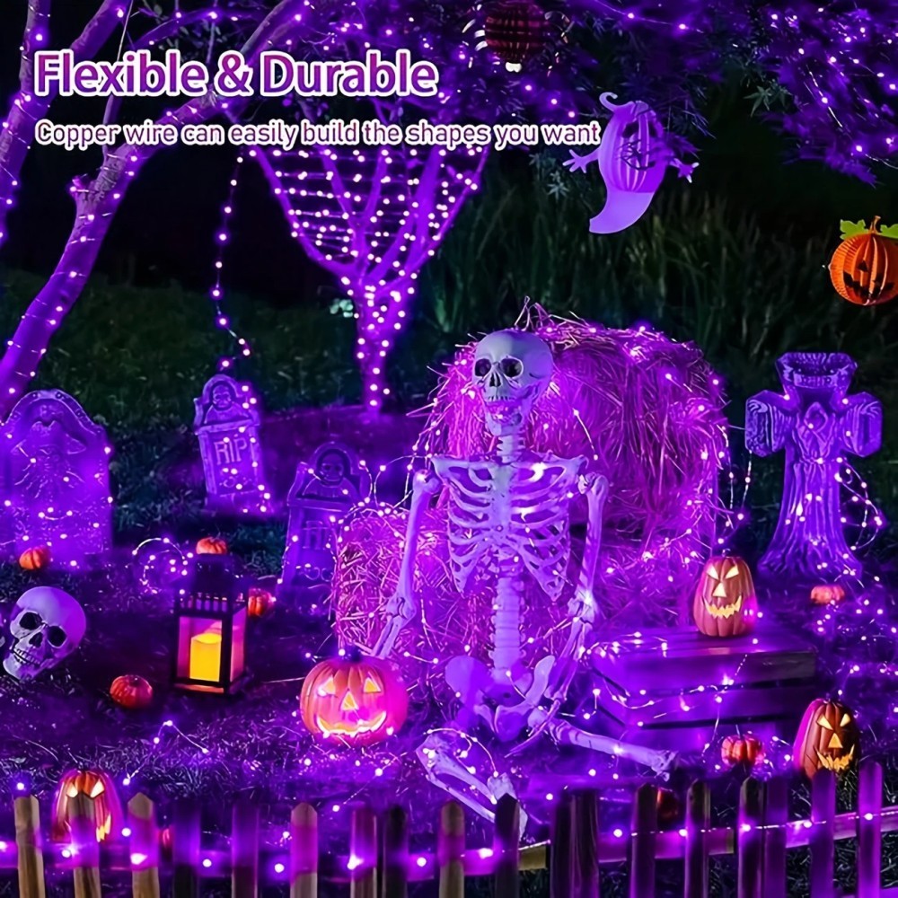 1 adet 12M100LED cadılar bayra - Halloween Led String Lights Orange incelemesi ve fiyatı