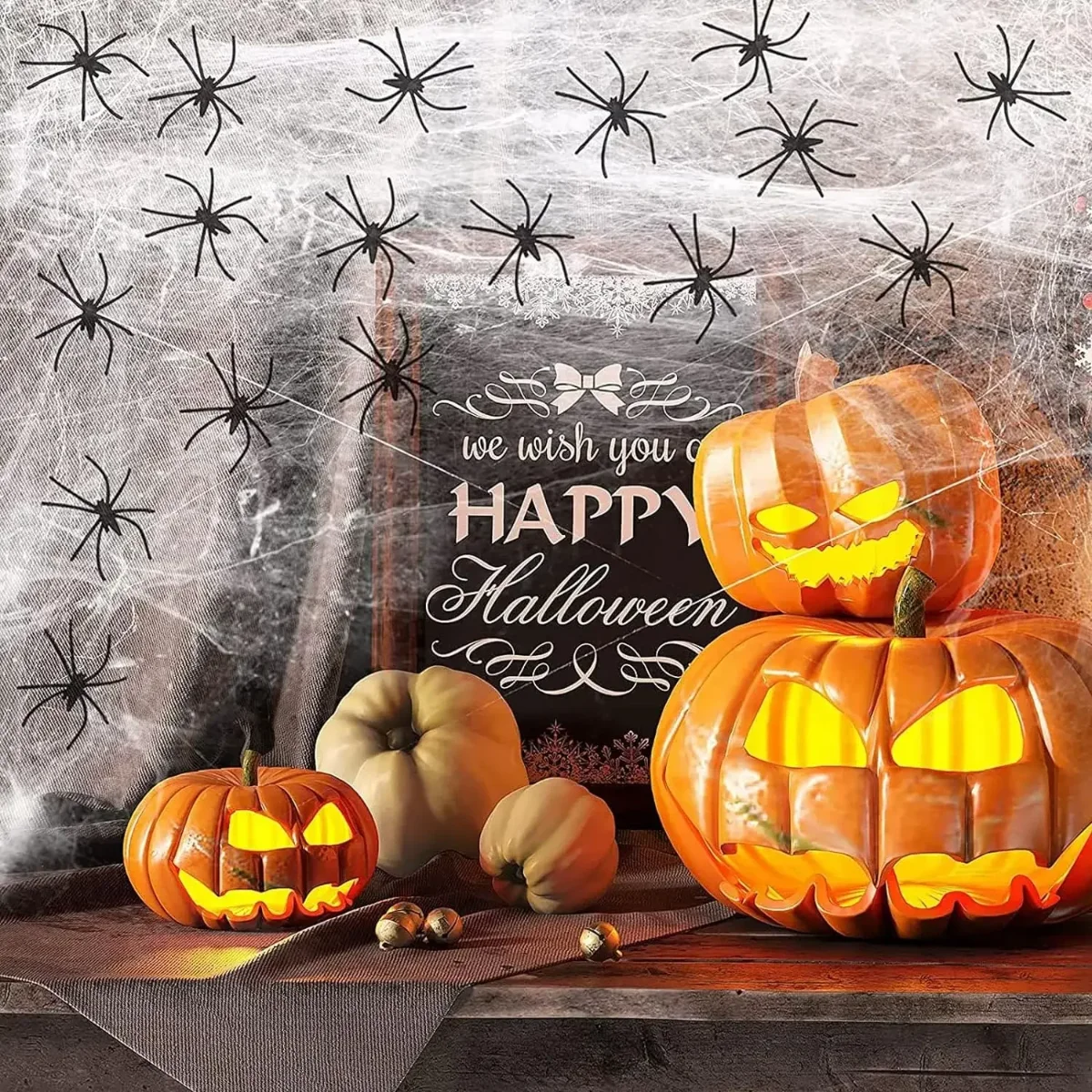 1-20 adet Cadılar Bayramı deko - Spider Web Halloween Decoration incelemesi ve fiyatı