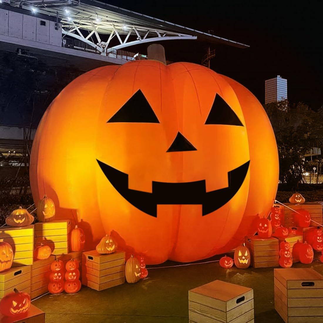 Dev 10 Fitlik Şişme Cadılar Ba - Halloween Pumpkin Decor Led incelemesi ve fiyatı