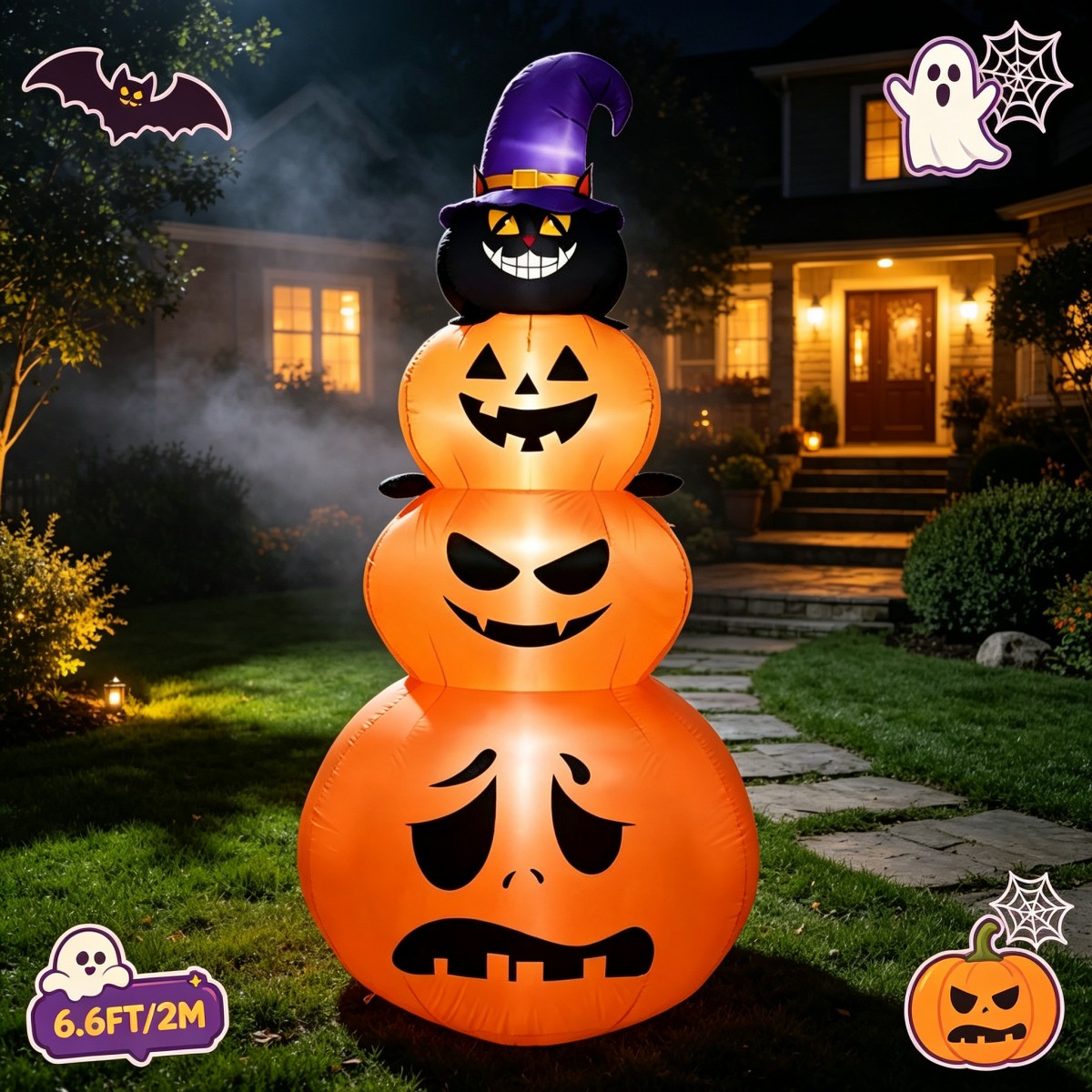 Dış Mekan Tatil Süslemeleri Ca - Halloween Pumpkin Decor Led incelemesi ve fiyatı