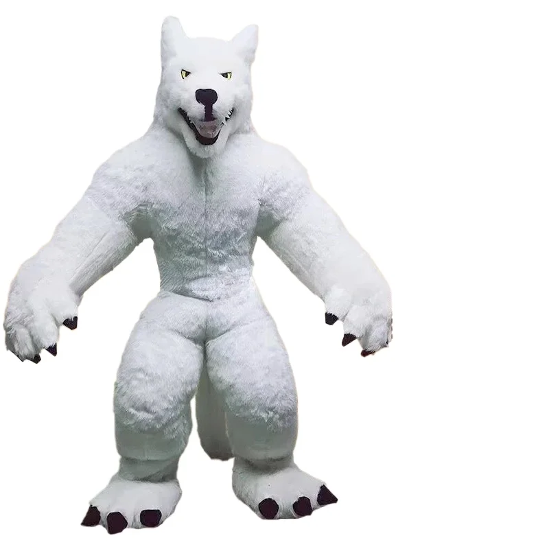 Dev Şişme Gri Kurt Maskot Kost - Halloween Costume Adult incelemesi ve fiyatı